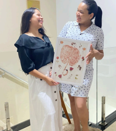 Arte de placenta - trabalho da doula